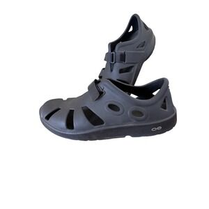 OOFOS Oocandoo Black Recovery Clog Sandals Mens 9 Womens 11 sandal Fisherman